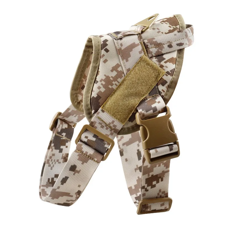 Military Tactical Dogs Training Vest Molle Compact Vest Harness Dog Clothes Load Bearing Harnesses SWAT Large Dog Pet Jacket