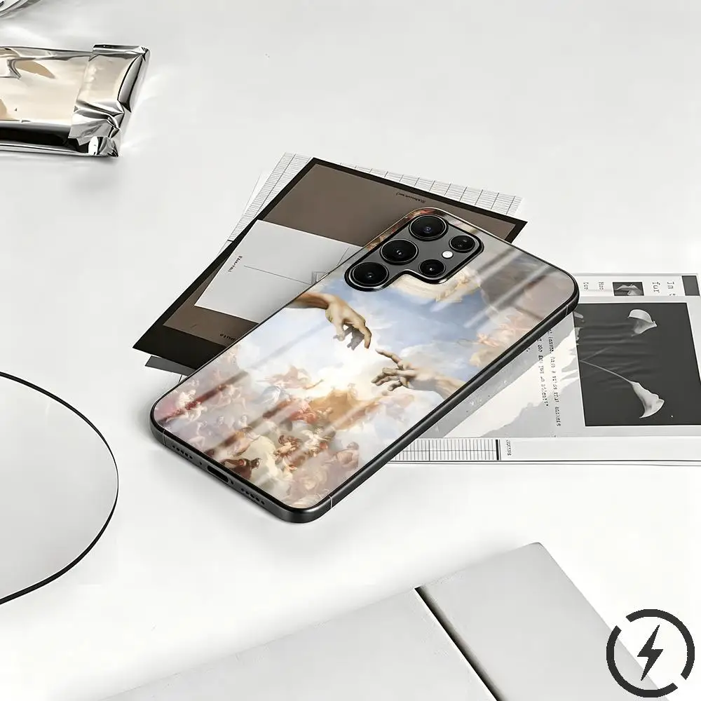 Renaissance Art Paintings Phone Case For Samsung S26 S25 S24 S23 S22 S21 S20 Plus Ultra Note20 Glass Magnetic Case