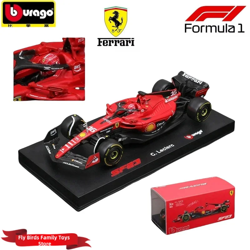 Hot Bburago F1 1/43 Ferrari SF-23 Monza Livery Version Alloy Miniature Diecast Model Italian Grand Prix Formula 1 Cars Toy Gifts