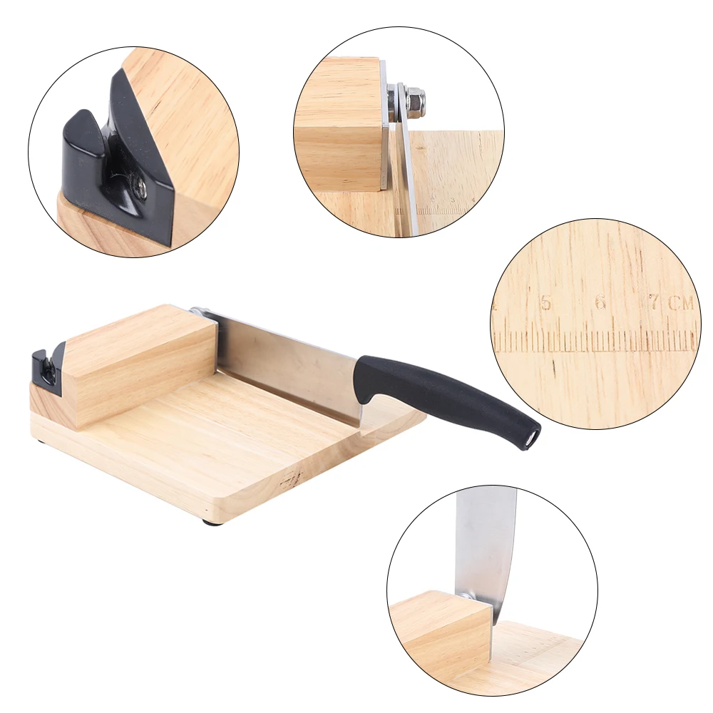 Biltong Cutter Jerky Slicer with Oak Cutting Board