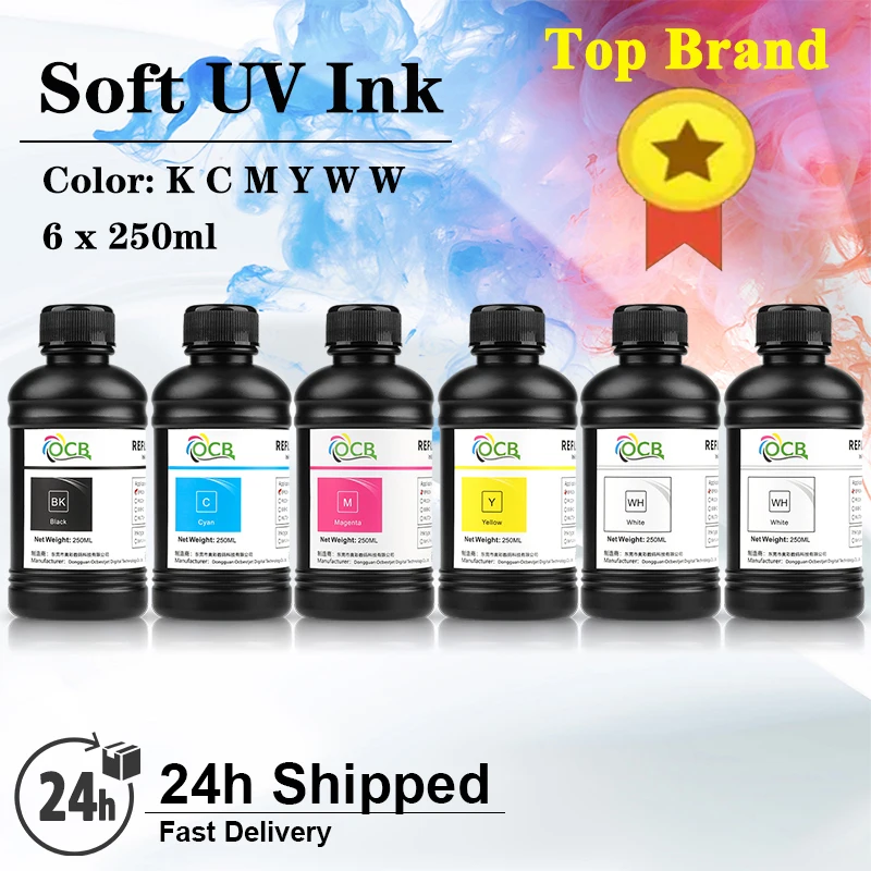 Imagem -02 - Tinta uv Led para Epson Impressora Modificada 250ml x Dx4 Dx5 Dx6 Dx7 Dx10 Tx800 Xp600 I3200 Xp600 1390 L800 L1800 L805