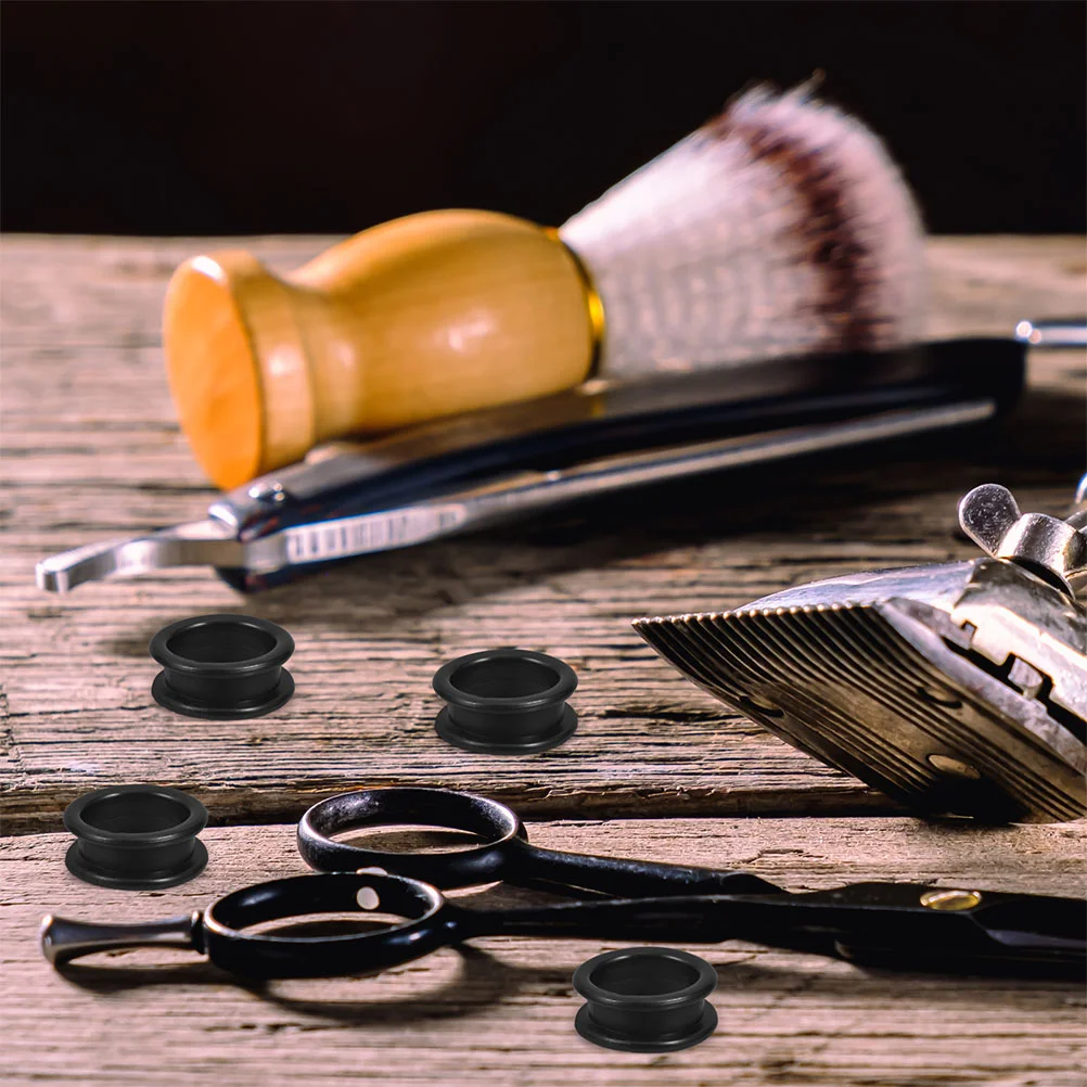 18 Pcs Scissors Silicone Ring Shear Grips Inserts Barber Hair Gripper Swivel Shears for Cutting Haircutting Covers