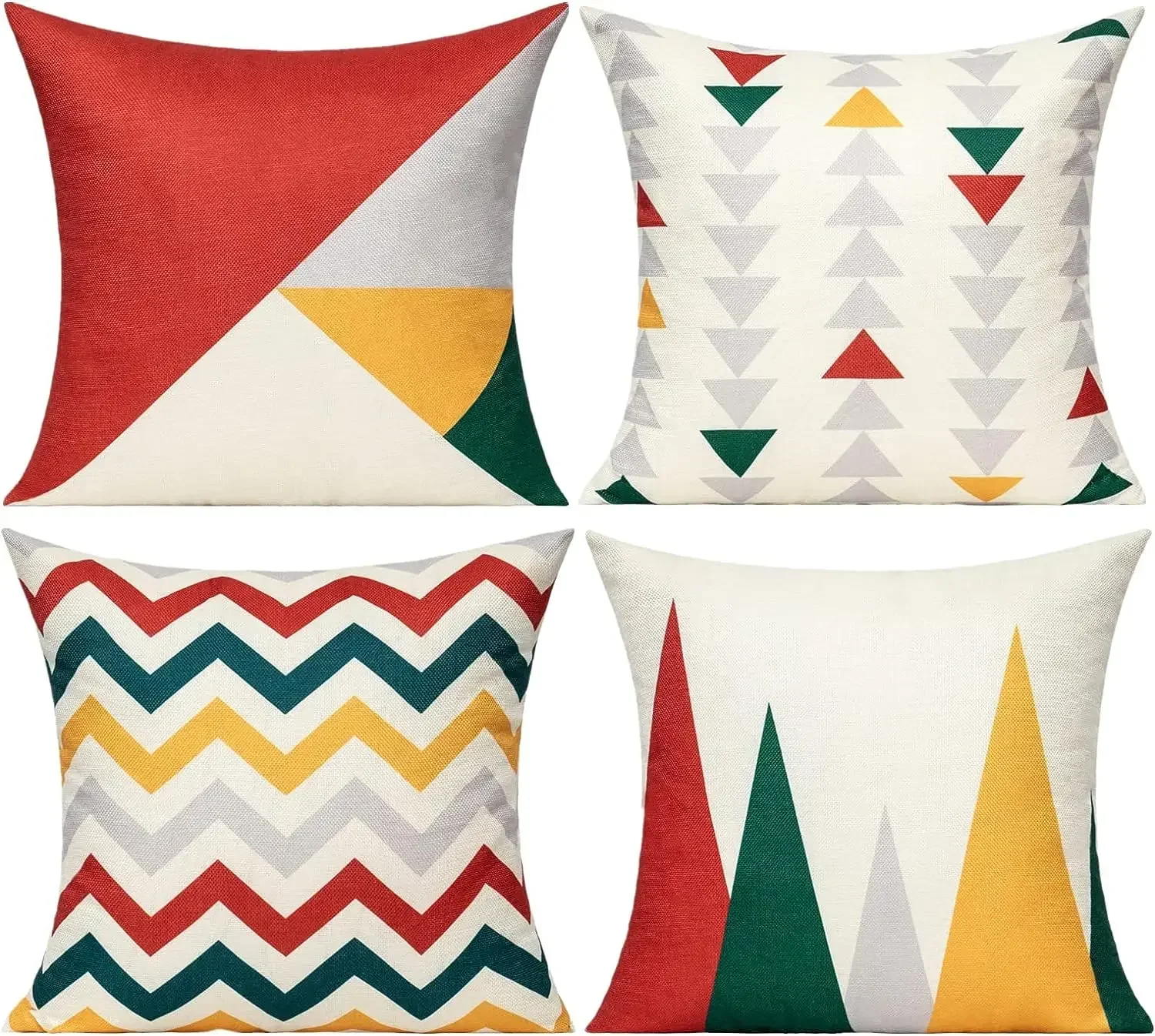 Geometric Triangle Pattern Cushion Cover Decorative Pillow Cover Car Sofa Home Decoration Throw Pillow Cover 45x45cm