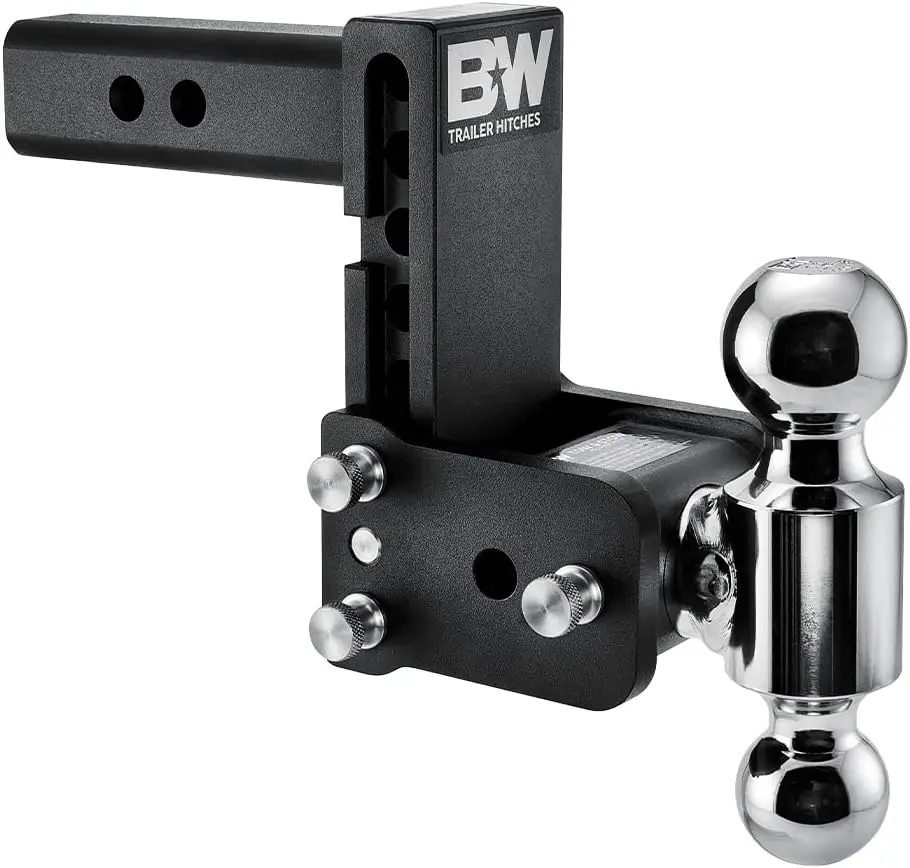 

Adjustable Trailer Hitch Ball Mount for 2" Receiver, Dual Ball (2" x 2-5/16"), 5" Drop, 10,000 GTW - Heavy-Duty Towing Solution