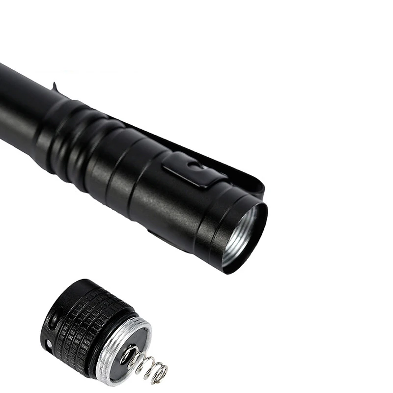 1Pc Powerful Mini Flashlight Pen Torch Small Flashlight Waterproof Lanterna Pocket Flashlight （battery Not Included）