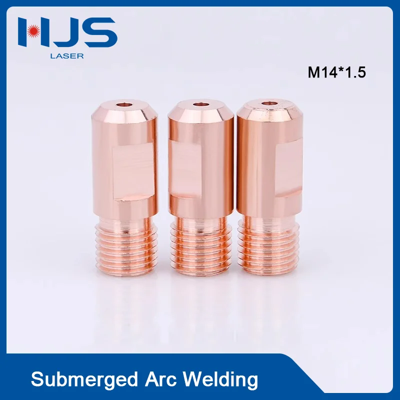 HJS Laser 10pcs/set Submerged Arc Welding Machine Welding Torch Welding Tips Welding Nozzle M14X1.5 38mm Length