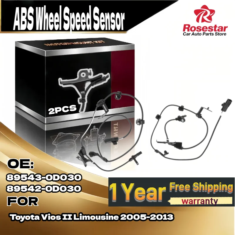 

For Front Left & Right ABS Wheel Speed Sensor Set For Toyota Vios II Limousine 2005-2013