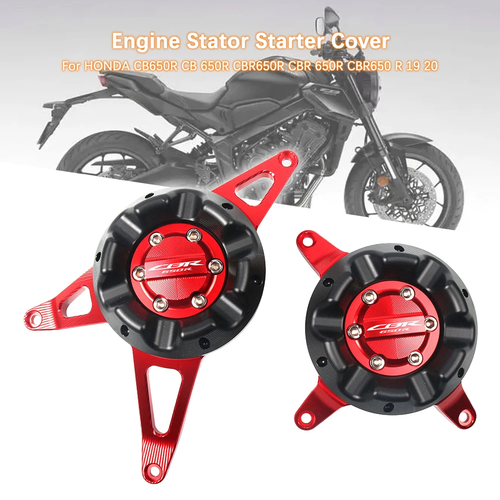 Motorcycle Aluminum Engine Stator Starter Cover for Honda CB650R CB 650R CBR650R CBR650R CBR650 R 19-20 Frame Slider Protector