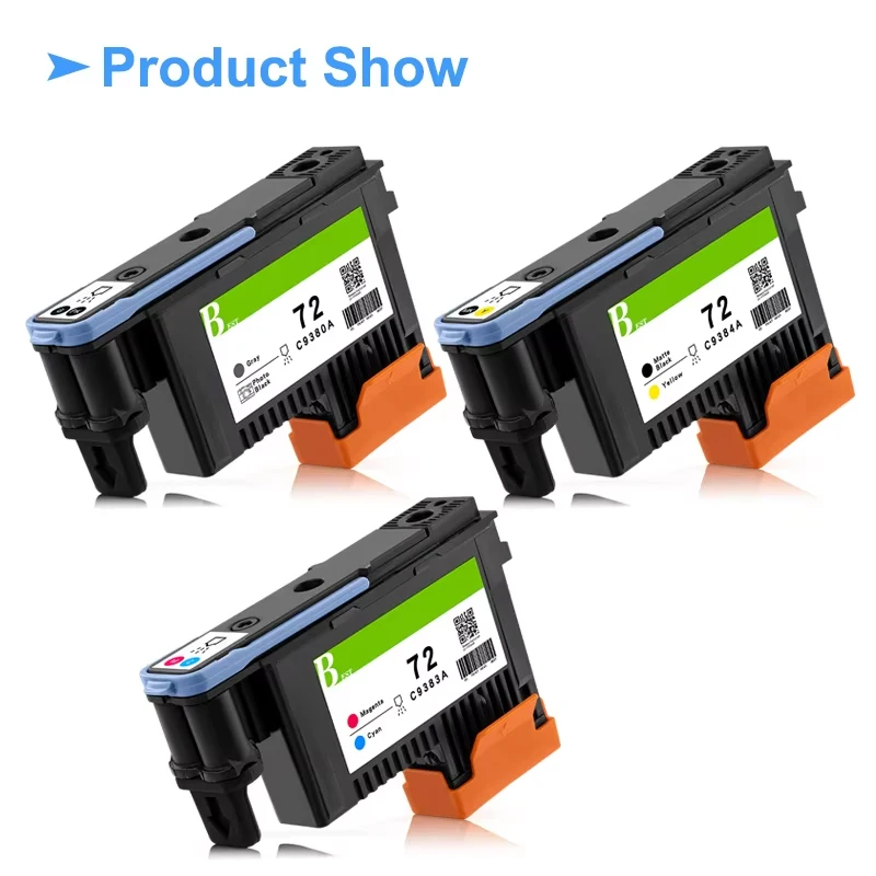 For HP 72 Printhead C9380A C9383A C9384A For HP Designjet T770 T790 T795 T610 T620  T1100 T1120 T1200 T1300 T2300 Printhead