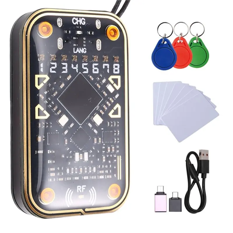 【RECOMENDAR】Chameleon V2.0 NFC الناسخ 125Khz 13.56Mhz RFID قارئ الشرائح الذكية محاكي بطاقة فك 3Xcuid Keychain + 7Xuid Ca #3
