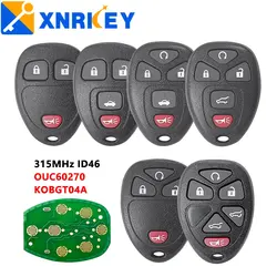 XNRKEY 3 4 5 6 Button Smart Remote Key for Chevrolet Tahoe Traverse for GMC Chevy Silverado for Buick Hummer H3 315MHz OUC60270