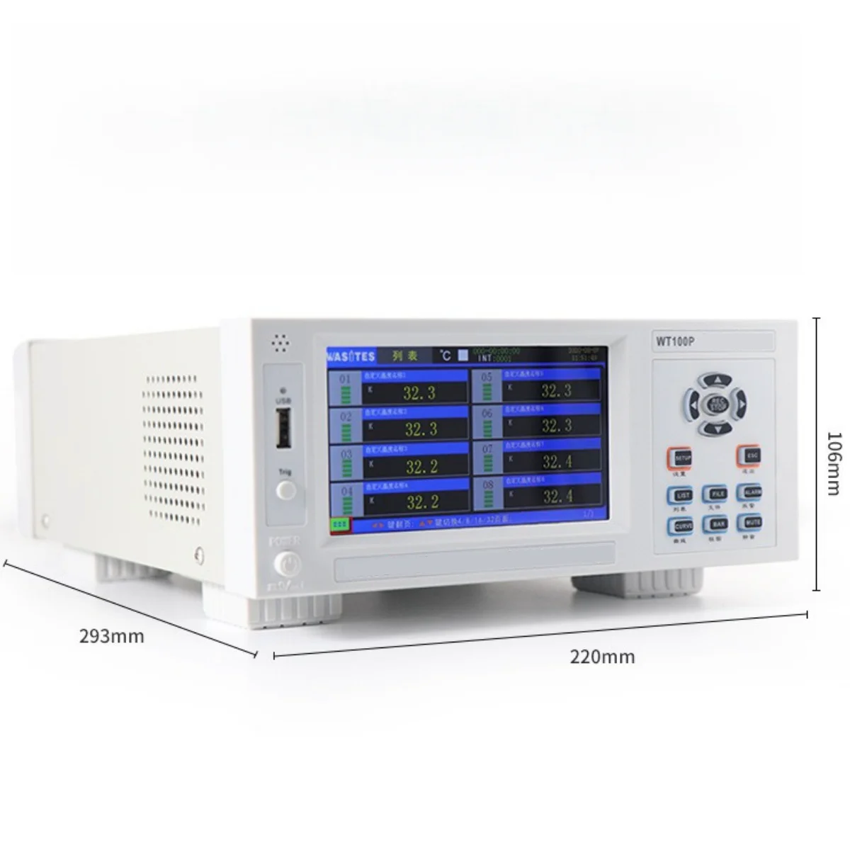 MYAMI 8 16 24 32 40 48 56 64 multichannel thermometer temperature meter temperature data logger thermocouples recorder