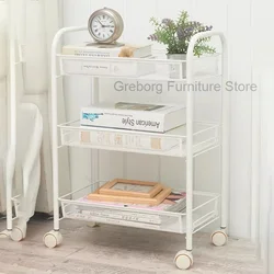 Professional Pedicure Furniture Cosmetic Trolley Helper Wheels Rolling Cart Beauty Salon Spa Auxiliary Rollwagen Business Car