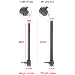 For Xiaomi M365/1s/Lite/Pro/Pro2/Pro3 Aluminum Alloy Accessorie 66/69.8 Cm Folding Pole Stand Rod Base Parts Replacement Parts