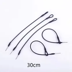 100Pcs/Lot Supermarket Anti-Theft Department Store Protective Rope Steel Wire Leather Anti-Theft Rope Anti-Theft Buckle 30cm