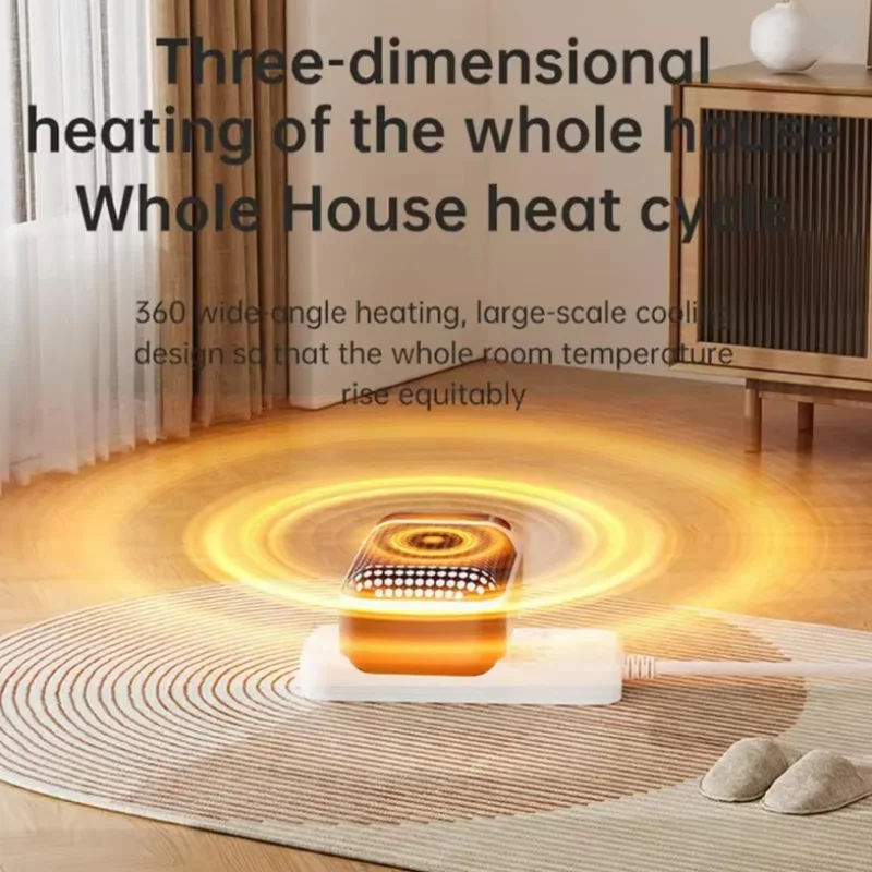 500W Portable Indoor Space Heater With LED Display And Remote Small Radiator Wall Radiator For Winter With Overheating Protectio