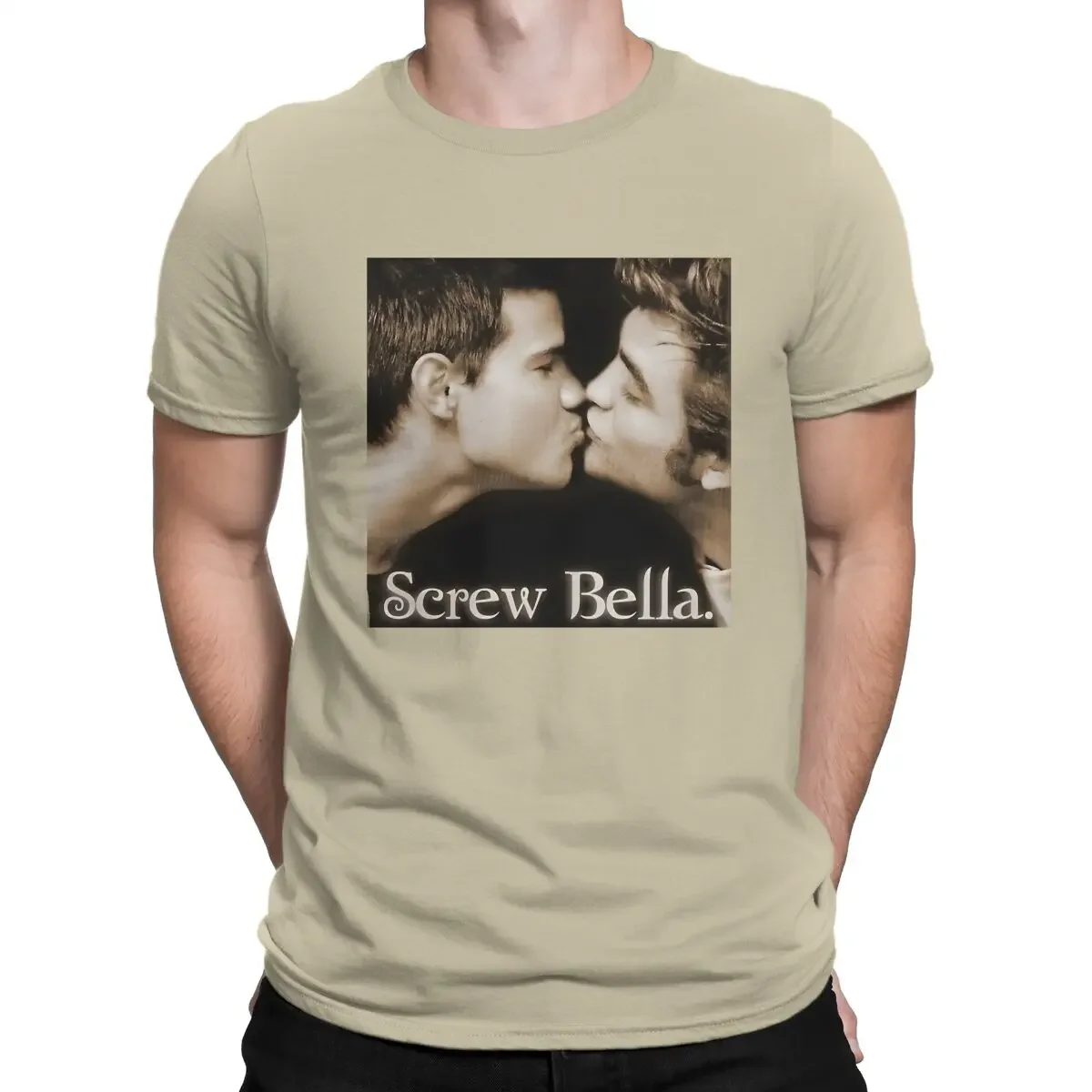 Screw Bella Men TShirt Twilight Crewneck Short Sleeve Fabric T Shirt Humor High Quality Gift Idea