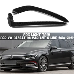 For Volkswagen VW Passat B8 Variant R Line 2016 2017 2018 2019 Front Bumper Fog Light Eyebrows Spoiler Decorative Trim