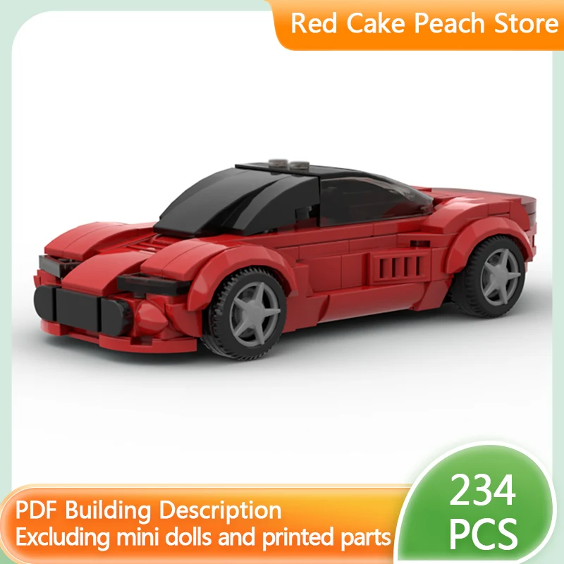 

Модель скоростного гоночного автомобиля MOC, строительные кирпичи, ретро супер спортивный автомобиль, модульная технология, детские праздничные подарки, сборка игрушек, костюм