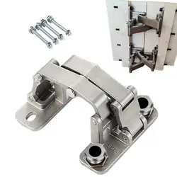 Hiddens Stone Gate Hinge Stainless Steel Multifunctional Large Opening Invisible Fire Hydrant Heavy Duty Built-in Door Hinge