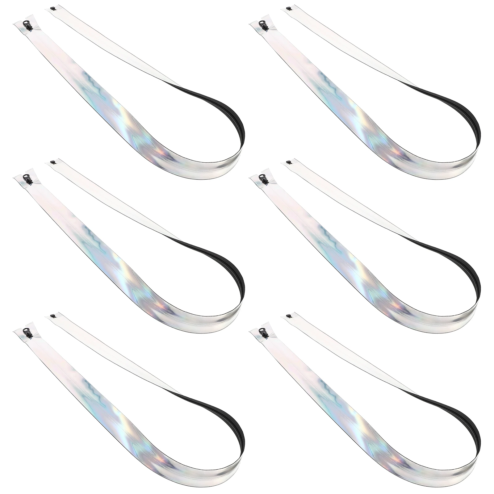 

6 Pcs Invisible Zip Waterproof Zipper Replaceable Material Tape Pants Zippers Tpu