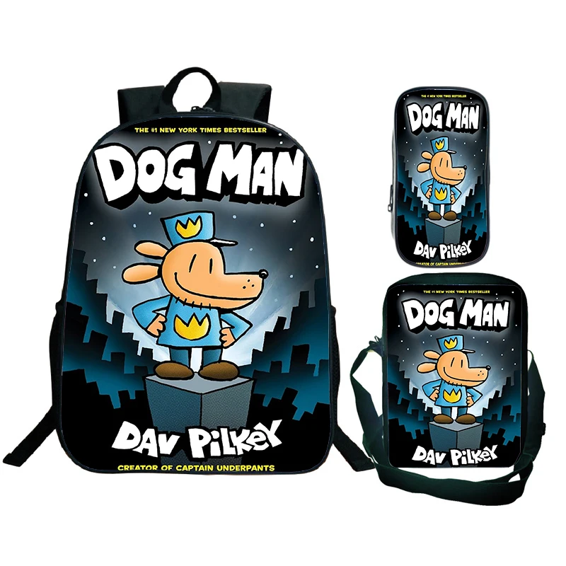 

DOGMAN детский школьный рюкзак с героями мультфильмов и сумкой на плечо, сумки-карандаши, школьные сумки в стиле аниме для мальчиков и девочек, спортивные школьные сумки на открытом воздухе