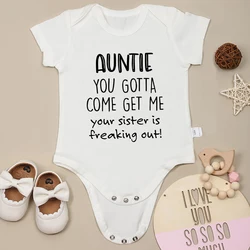 2024 Summer Baby Onesies Fun Text Print Cotton Newborn Girl Clothes Aesthetic Harajuku Fashion Infant Romper Short Sleeve