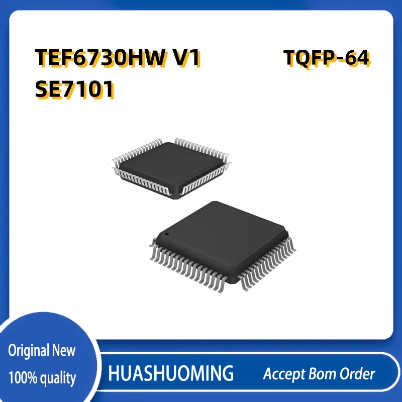 

2PCS-5PCS/LoT SE7101 SE 7101 TEF6730HW TEF6730HW/V1 TEF6730 TEF6730H TQFP64