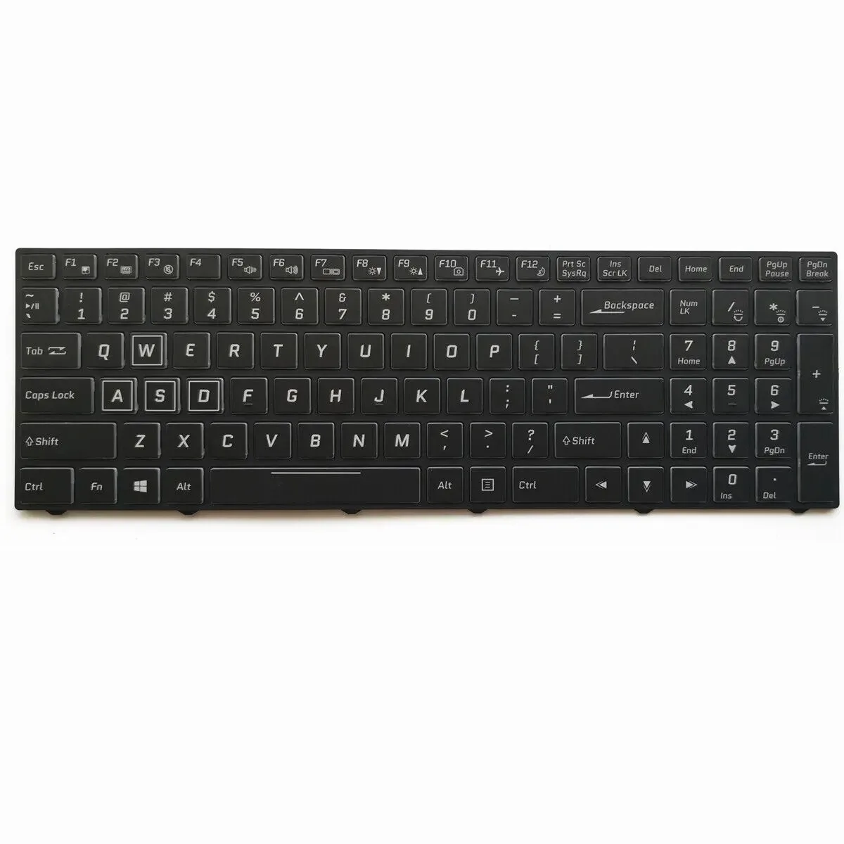 US RGB Backlit Laptop Keyboard  for Clevo N855HJ1 N857HJ1 N870HJ1 N850HP6 N870HP6 N850HK1 N855HK1 N857HK1 N870HK1 N950TP6