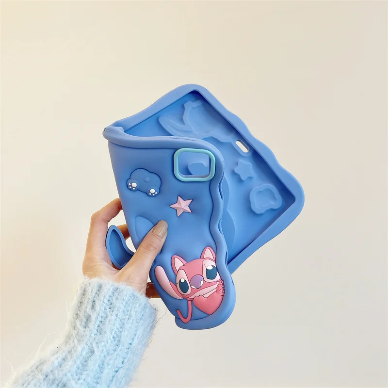 حافظة حماية للكمبيوتر اللوحي من السيليكون ثلاثية الأبعاد لهاتف IPad Air Mini 2 3 4 5 6 10.9 Pro A16 11 10 9 8 7th Generation حافظة أطفال #5