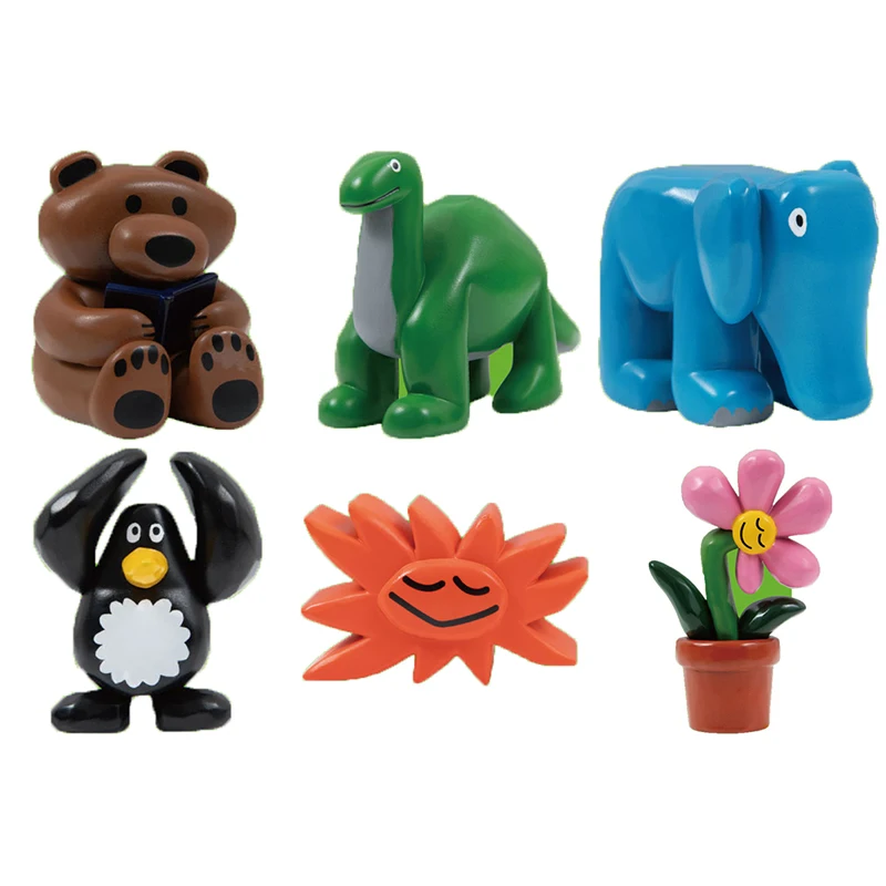 Flower QUALIAS DAISUKE KONDO Capsule Toys Penguins Elephants Cuddly Toy Collection of Ornaments Gashapon Blind Box