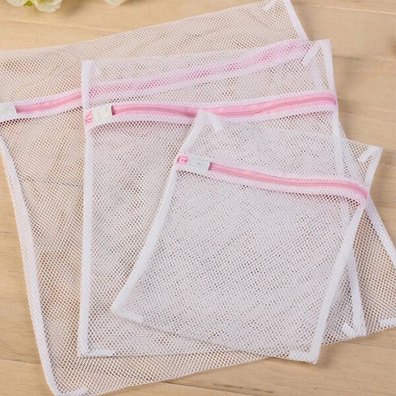

3Pcs/Set Bra Underwear Products Zippered Mesh Laundry Bags Baskets Household Cleaning Tools Accessories Laundry Care
