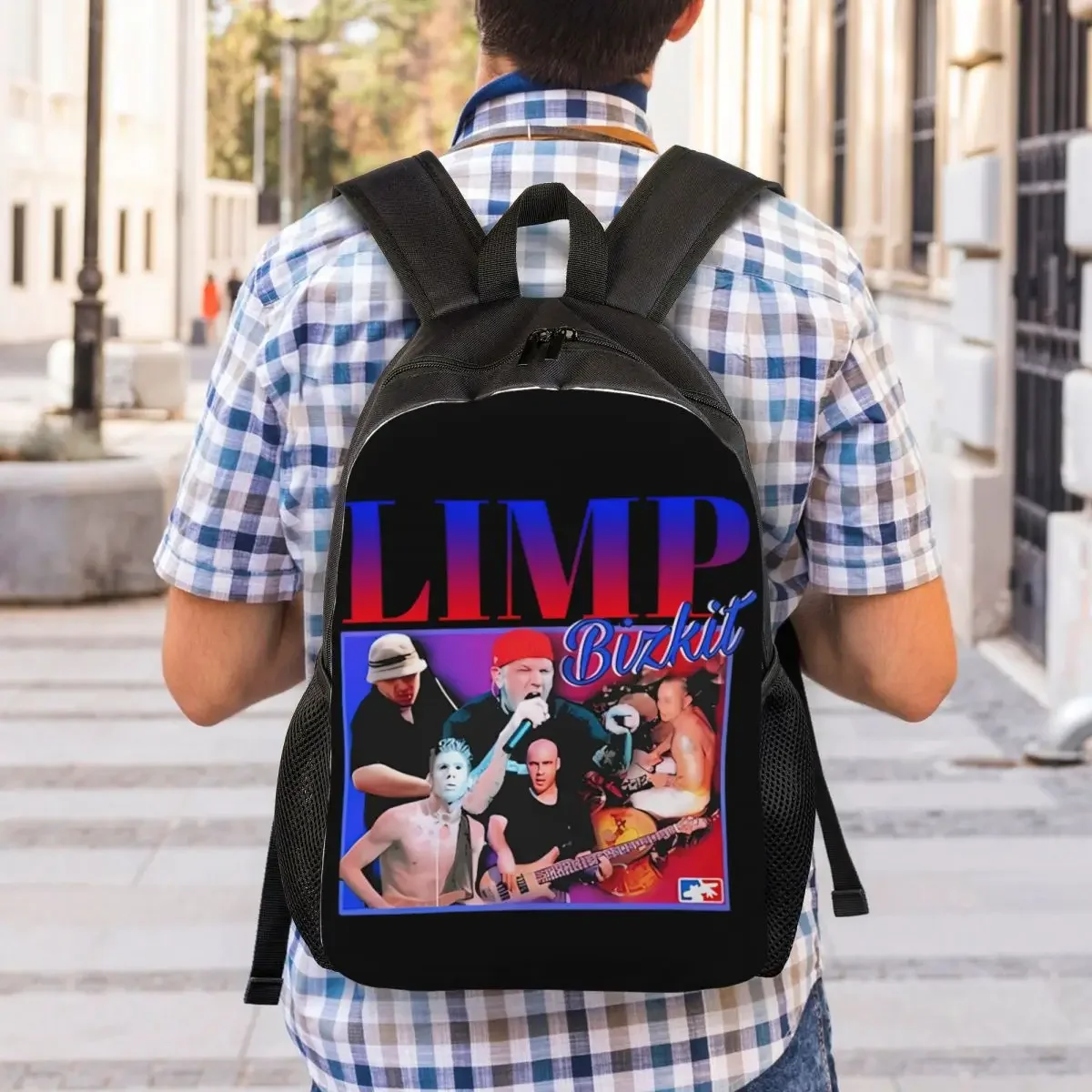 Custom Bizkits Fire Limp Rap Rock Roll Backpacks for Men Women School College Students Bookbag Fits 15 Inch Laptop Bags