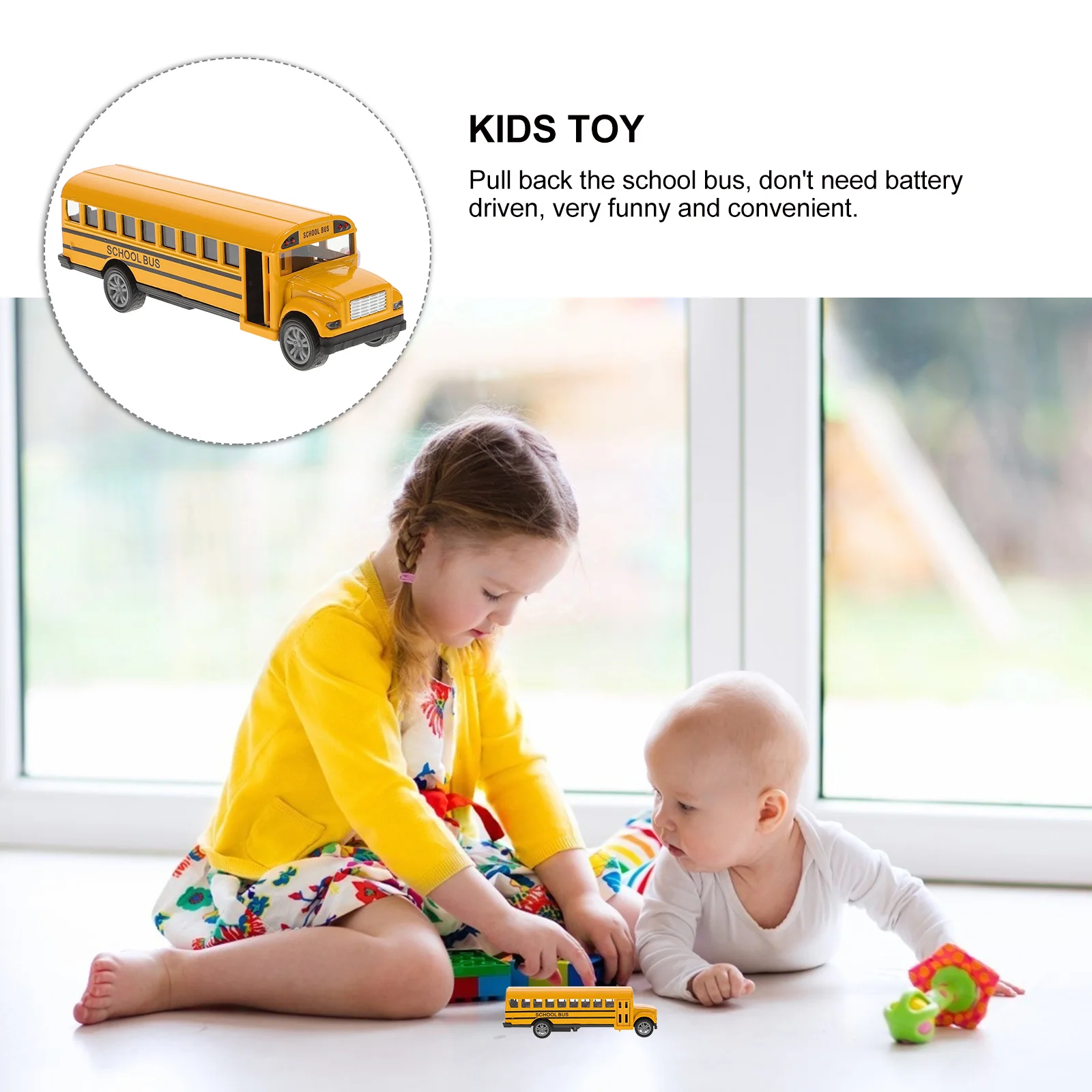 1Pc School Bus Model Toy Alloy Pull Back Model Bus Toy Kids Car Toy Kids Funny Alloy Toy kids school bus toy