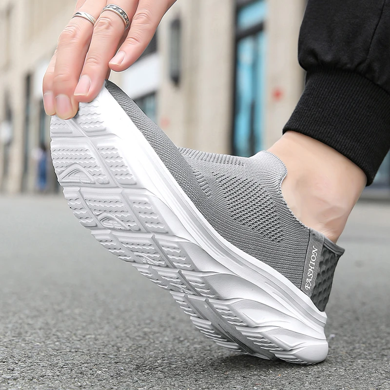 Men's Shoes One Foot Mesh Flying Mesh Lightweight Casual Sports Shoes Running Shoes Comfortable And Breathable Travel Youth