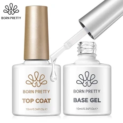 BORN PRETTY Super Top Coat and Base Gel Nail Polish for Gel Polish Semi-permanent Varnish Rubber Top Coat 10ml Nail Supplies
