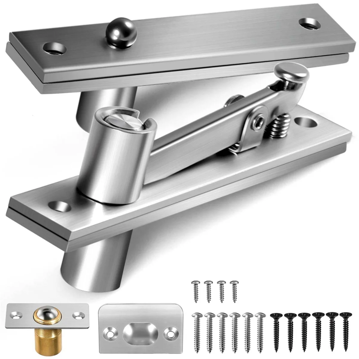 

ABZV-Door Pivot Hinges Heavy Duty Hinges for Max 200 Lb Wood Doors ,Pivot Hinges for Hidden Door Bookcase,Secret Door