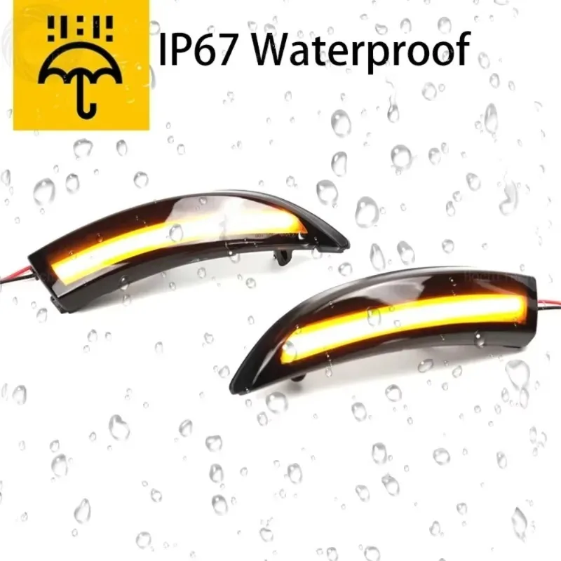 

Sequential LED Flow Turn Signal Mirror Lights for Ford Fiesta MK7/B-Max 2008-2017