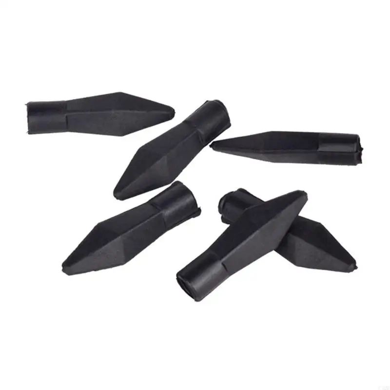 C4DE 10pcs Flechas negra Bows Pows Fleawing Partones pesca Práctica Flechas arqueo Herramienta entrenamiento