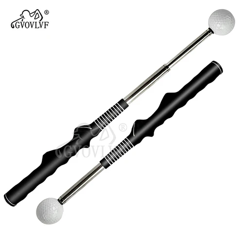 Rítmico clic sonido telescópico calentamiento Golf Swing Trainer corrección gestor ayuda de entrenamiento para Tempo Grip Strength práctica Stick