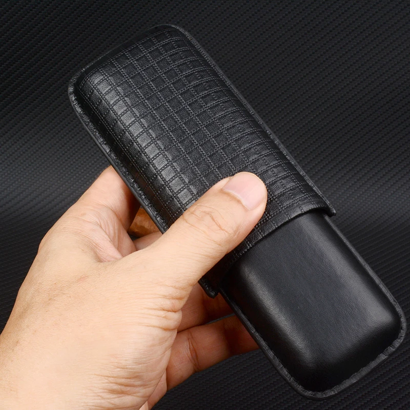 

Кожаный портсигар 22 мм, трубки для сигар до 54 колец, хьюмидор для сигар, мини-коробка для сигар, 6 дюймов, длинный инструмент для сигар, логотип C, аксессуар для курения