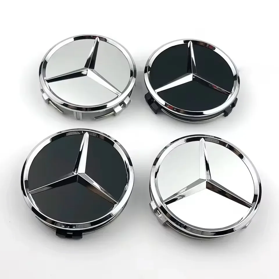 

4pcs 75mm car wheel center cover protective cap logo suitable for Mercedes Benz A B C E S W204 W211 W205 W213 W203 C218 A207 B26