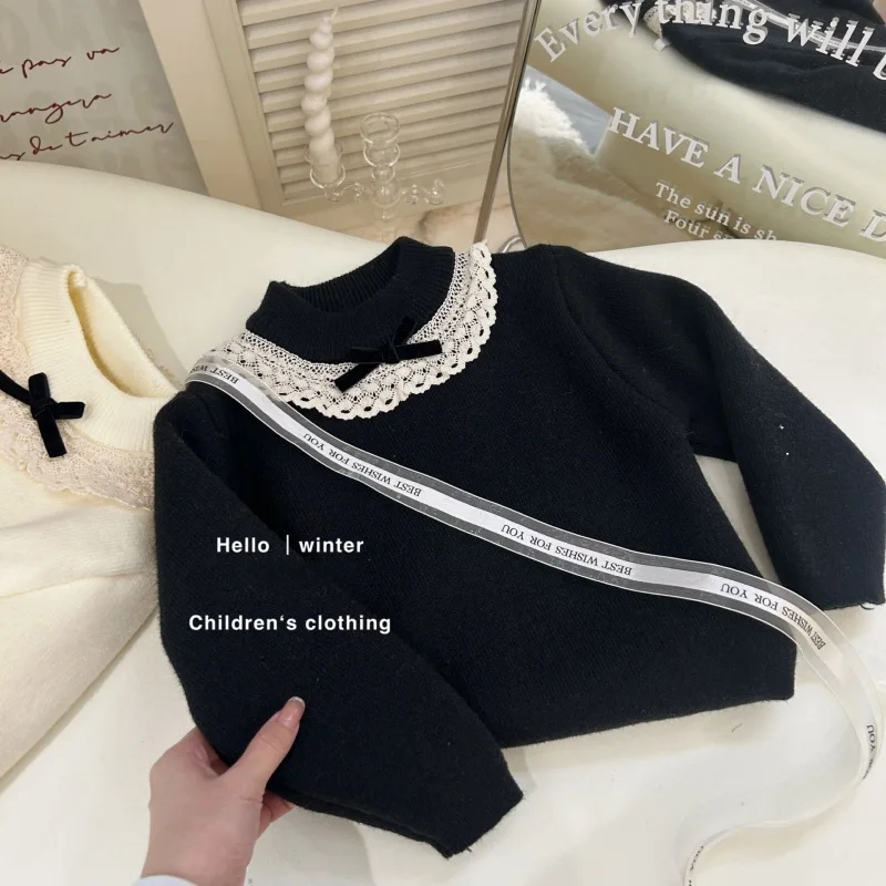 Pull en velours une pièce pour filles, pull intérieur pour bébé, pull pour enfants, pull d'hiver pour tout-petits, nouveau