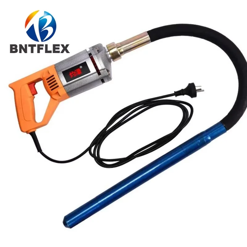 2.8KW 1 m rod Single-phase 220v portable concrete vibrating rod vibrator construction tool plug-in cement vibrating rod