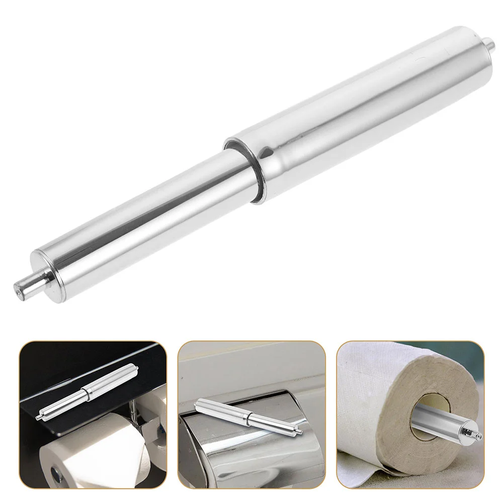 4 Pcs Dispenser Toilet Paper Roll Black Holder Commode Attachment Rack Fondant Rolling Pin Replacement Rod