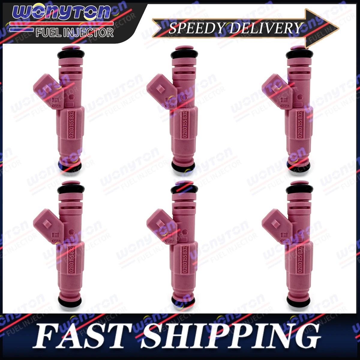 

6x Fuel Injectors for 1998-2007 Volvo V70 C70 XC90 XC70 S60 0280155832