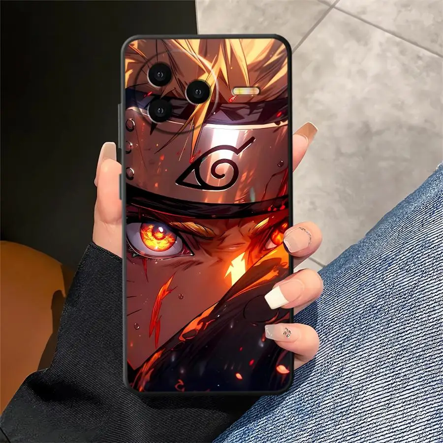 N-Narutos كول أسود لينة غطاء الهاتف الحال بالنسبة Xiaomi Redmi 14C 13C 10 A1 A2 Plus 9 A5 K40 K80 Pro A4 A3 12C