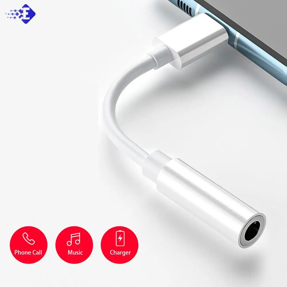 1pc Type C To 3.5 Mm Aux Adapter Type-C 3 5 Jack Audio Cable For Huawei V30 Mate 20 P30 Xiaomi Mi 10 9 For Android