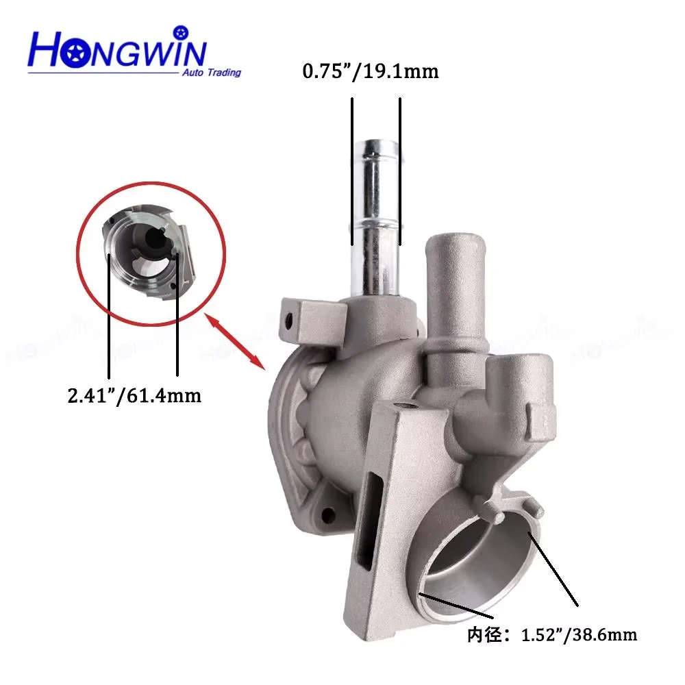 1SET 19320-P30-J00 Thermostat Housing Cover Water Outlet 19320-P30-000 For HONDA CR-V Civic del Sol Acura Integra 19320P30J00 - Image 3