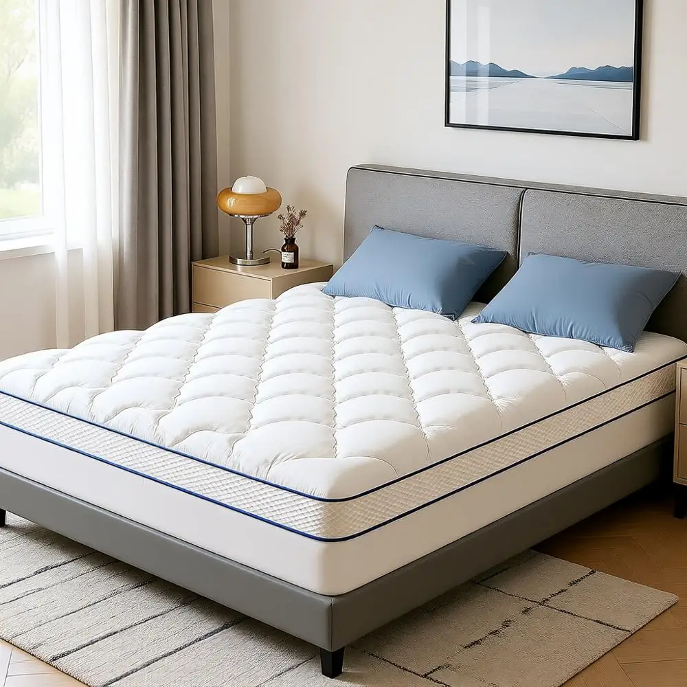 

Наматрасник из ультратолстой пены с эффектом памяти (3 дюйма) для облегчения боли в спине, с дышащими сетчатыми боковыми стенками, мягкий, но поддерживающий, снижающий давление